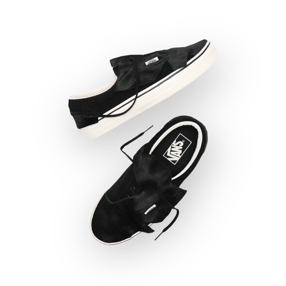 HTF: new Vans ™ ®✌︎︎ Origami Calf Hair Skate Shoe Sneaker ✌︎︎ Black Suede ✌︎︎ 10 - Picture 15 of 16
